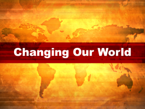 Changing Our World Graphic